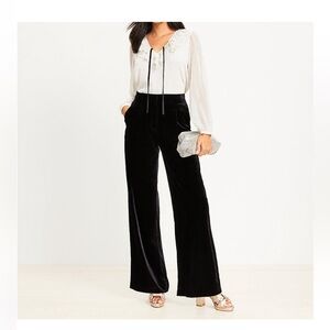 LOFT Black Wide Leg Pants